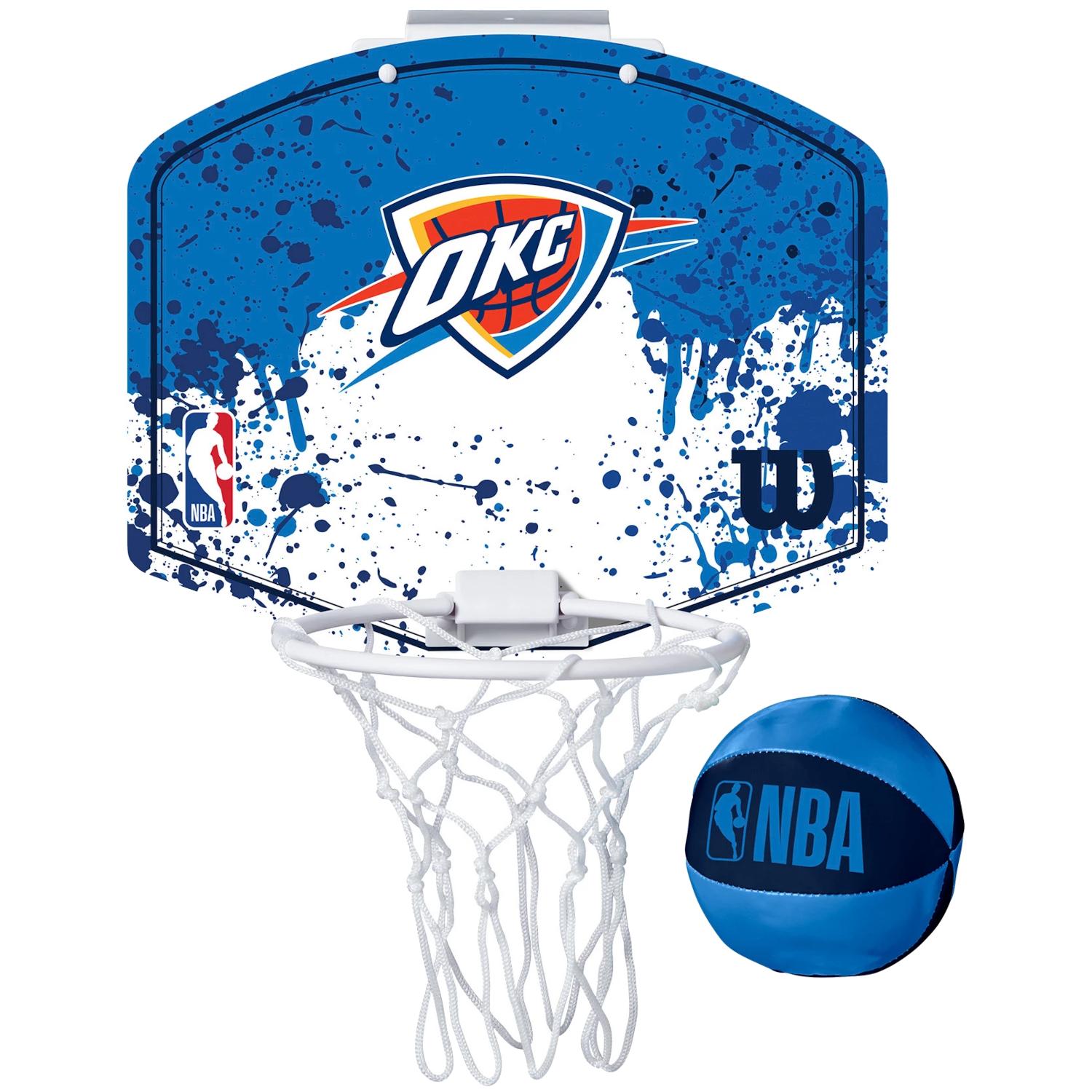 Wilson NBA Team Oklahoma City Thunder Mini Hoop, tabellone da basket blu unisex