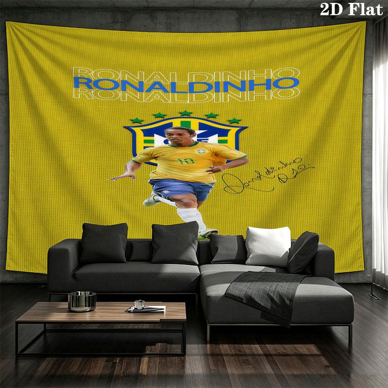 Ronaldinho Wall Tapestry Aesthetic Wall Hanging Printed Fabric Blanket Decorative Tapestries for Bedroom Living Room Home Decor