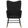 Rocking Chair Black Fabric