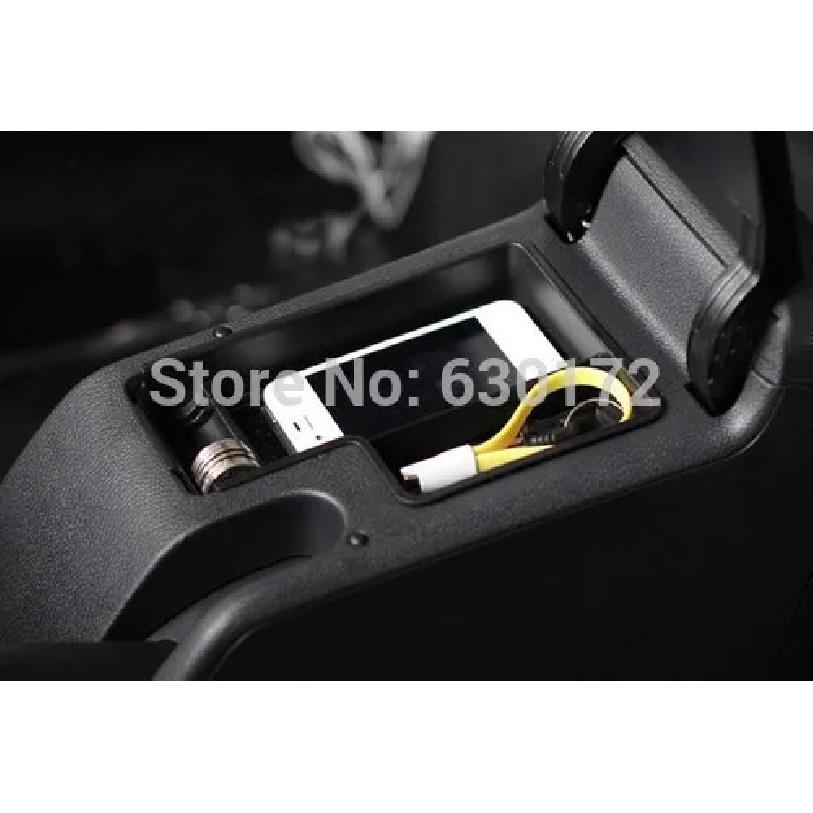 One Piece Black Color Interior Armrest Storage Tray For VW Volkswagen Golf Jetta MK6