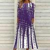 GMXIA Women's Fashion Summer Spring  3/4 Sleeve V-Neck Casual Dresses