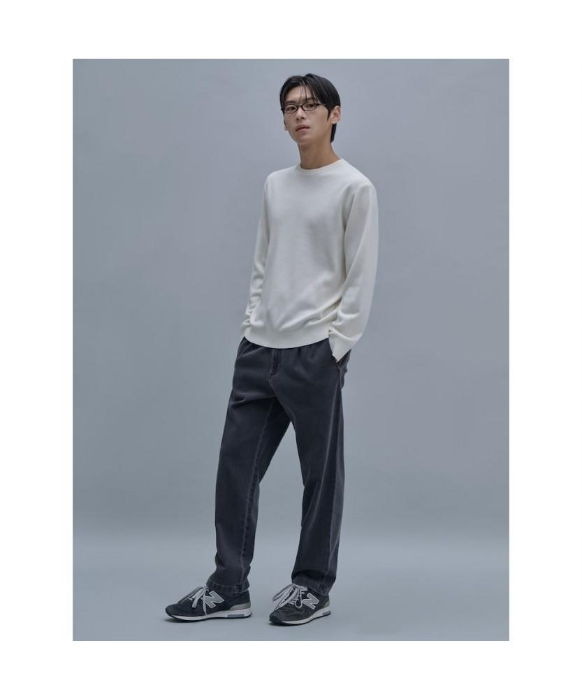 SHIFT.G Officer Pleats Denim Pants Gray