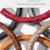 Car Steering Wheel Cover New Model with Peach Wood Grain, Universal for All Seasons, Clip-On Car Decoration Cover, Summer Anti-Slip Protective Cover