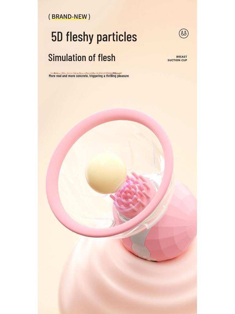 "Mi Ji Shu Yue Electric Nipple Massager and Clamps - 40-Pack Female Suction Cup Stimulator"