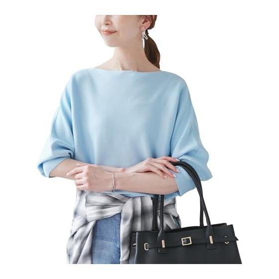 ROPE PICNIC Knit glitter blend dolman 3/4 sleeve knit women s