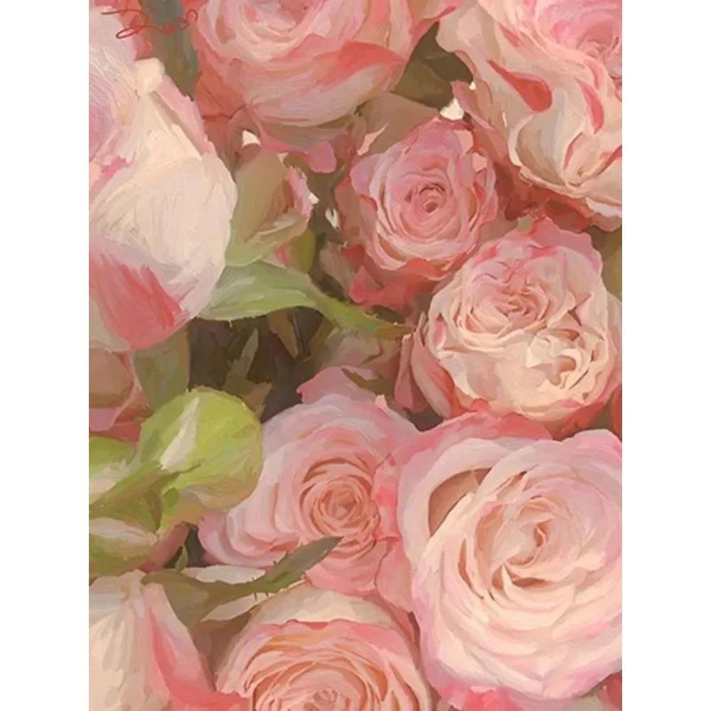 Pictura cu diamant Drill complet drăguț pisică albă pătrat rotund pictură cu diamant peisaj cu flori realizate manual Diy pictură cu mozaic cu diamante decorarea casei