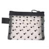 High-Value Heart Mesh Makeup Bag - Portable Lipstick & Cosmetics Storage