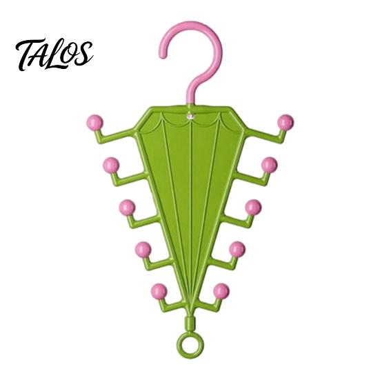 Talos V Shaped Double-Sided Closet Organizer, with 360° Rotating, Space Saving Multi-Layer Vertical Hanger, for Hats Bags Ties Scarves