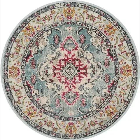 Retro Round Living Room Carpet American Hanging Chair Rugs Bohemia Bedroom Bedside Rug Home Luxury Decoration Sofa Non-slip Mat