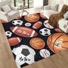 Sports Ball Pattern Floor Mats for Living Room, Bedroom and Room Decoration Are Suitable for Gifts.