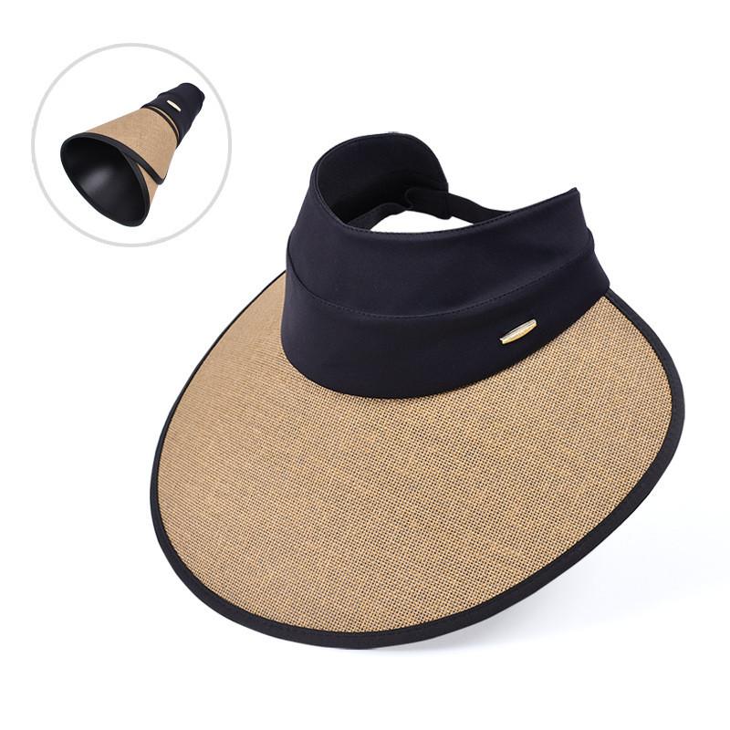 Summer Sun Hat Wide Brim Sunshade Hat For Women With Breathable Polyester