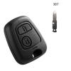 Replacement Key Fob Cover Case 2 Button Plastic Cover Easy Installation Remote Key Shell Universal for 206 307