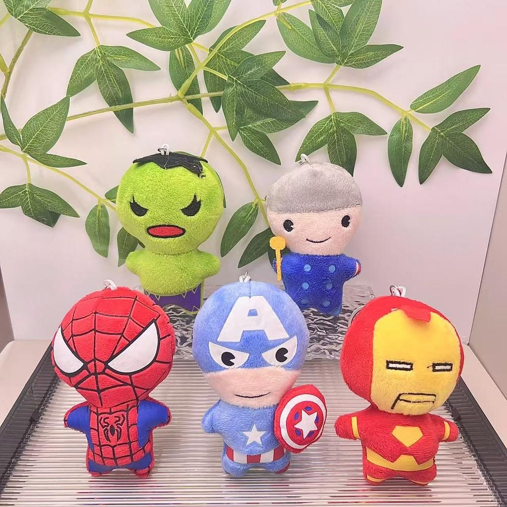 Marvel Avengers Spider-man Plush Toy Soft Keychain With Iron Man And Hulk Designs For Kids