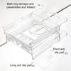 Expandable Bathtub Tray Caddy Strong Load-bearing Non-Slip Foldable Design Transparent Bath Accessories Bath Table Tub Tray