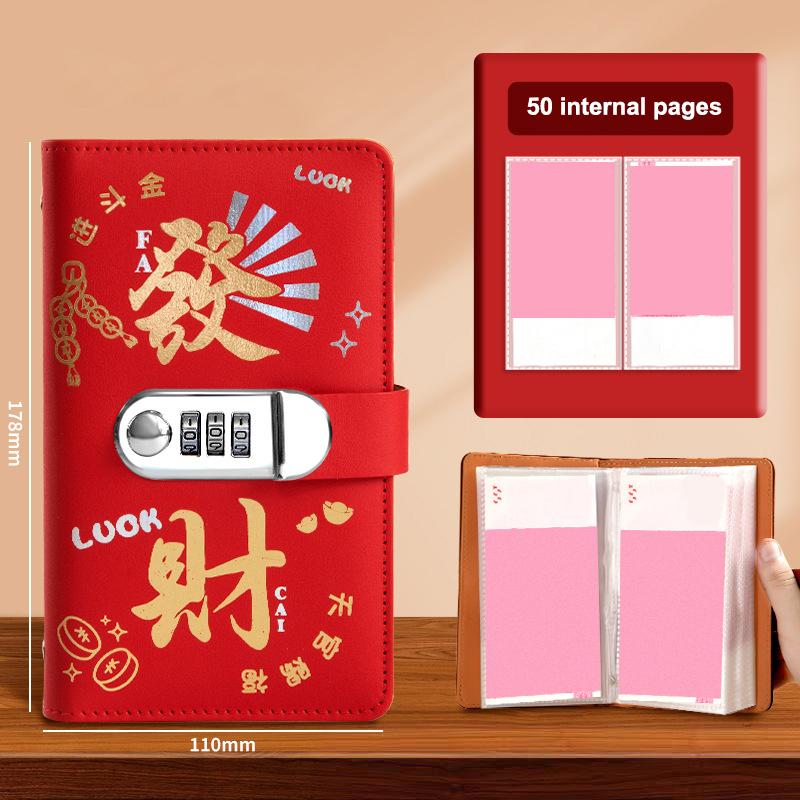 Par Sparer 100 Konvolutter Pengeutfordring Notatbok Med Passordlås Spareperm Gjenbrukbar Notatbok Bærbar Budsjettperm