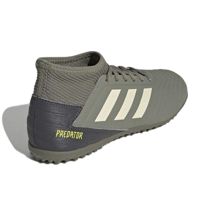 Adidas Predator 19.3 TF Pantofi de fotbal cu vârf rotund, antiderapanți, durabili, cu glezna medie, pentru copii, gri EF8220
