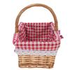 Picnic Basket Detachable Lining Vintage Spacious Capacity Hand Woven Basket for Camping Vegetable Picking