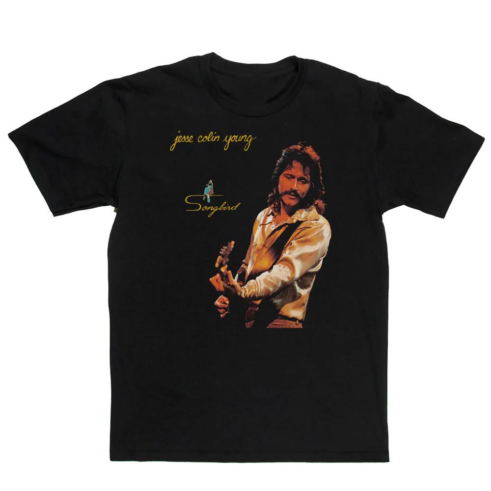 Jesse Colin Young Songbird Short Sleeve Black All Size T-Shirt Unisex T-Shirt L
