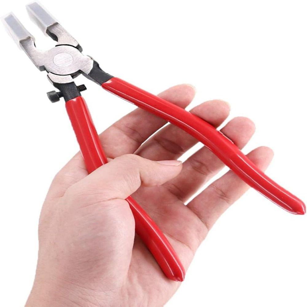 Adjustable Screw Key Fob Pliers 8 Inch Locking Pliers New Glass Grozer Nippers  Stained Glass Work