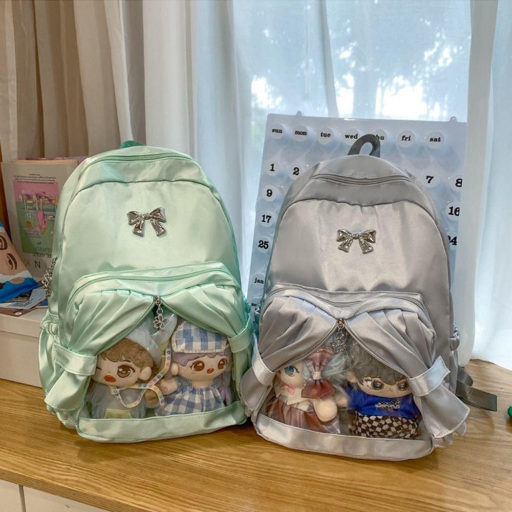 

Нейлоновый хлопок Кукла Itabag Большая вместимость Значек Ita Bag Лолита белый
