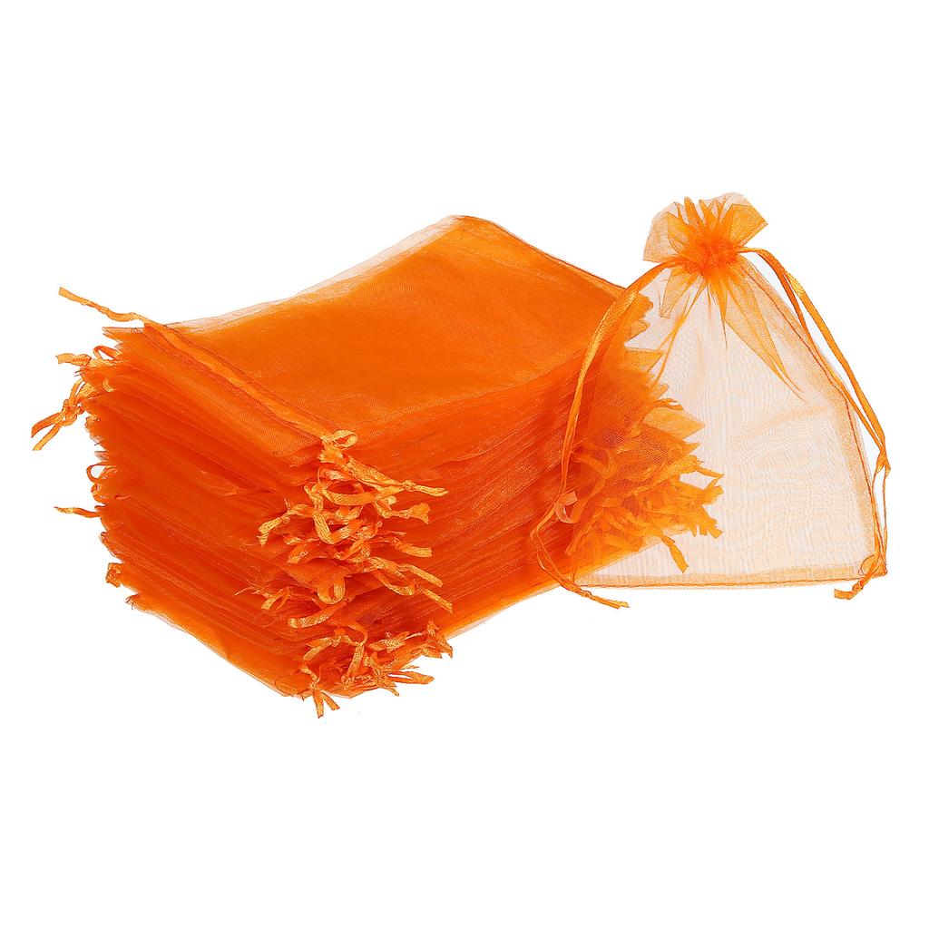 100 Stück 10x15cm Organzabeutel Schmuckverpackung Hochzeitsfeier Geschenktüten Kordelzug Süßigkeitenbeutel Weihnachten Kleine Tasche Aufbewahrung