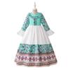 Versatile Long-Sleeve Patchwork Dress for Women & Children - Middle East Holiday Style
