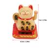 Cat Solar Powered   Size Bring in Wealth and Treasure Cute Smile   Maneki Neko for Car Bedroom
