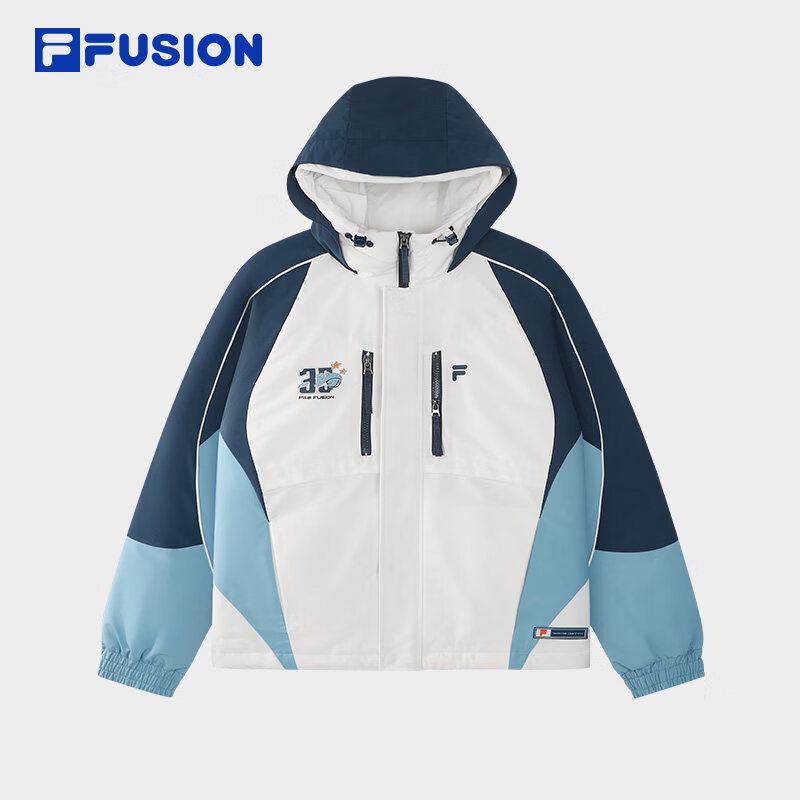 FILA FUSION Women s Color-Block Hooded Padded Jacket L