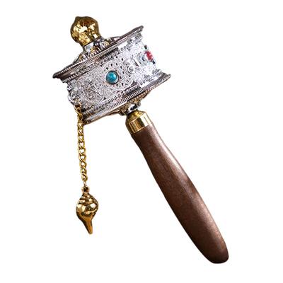 Prayer Wheel Six Character Truth Tibet Tibetan Buddhist Handheld Religious Ornament Hand Held