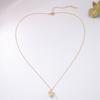 Light Luxury Versatile Fashion Love Cube Zircon Square Pendant Necklace High-end Collarbone Chain Women's Jewelry