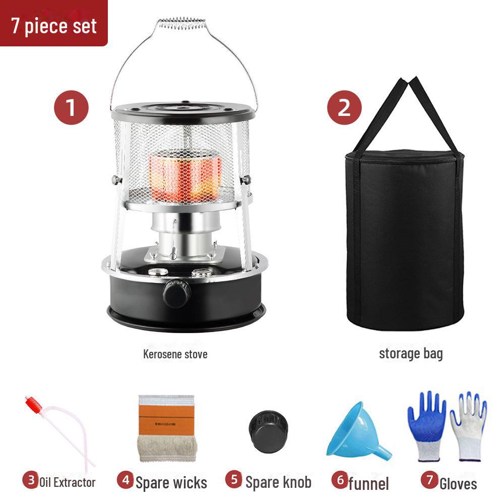 Portable Multifunctional Kerosene Stove: Windproof Heater and Outdoor Cooking Solution