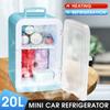 20L Mini Portable Home Car Refrigerator Low Noise Car Refrigerators Freezer Cooling Heating Box Fridge