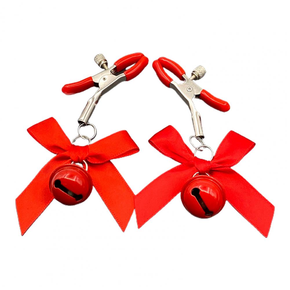 MoDi 4 Colors Sexy Bow Adjustable Nipple Clamp Breast BDSM Small Bell Adult Fetish Flirting Teasing Sex Toys For Couples