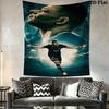 Kylian Mbappé Vibes  Wall Hanging Printed Fabric Blanket Decorative Tapestries for Bedroom Living Room Home Decor