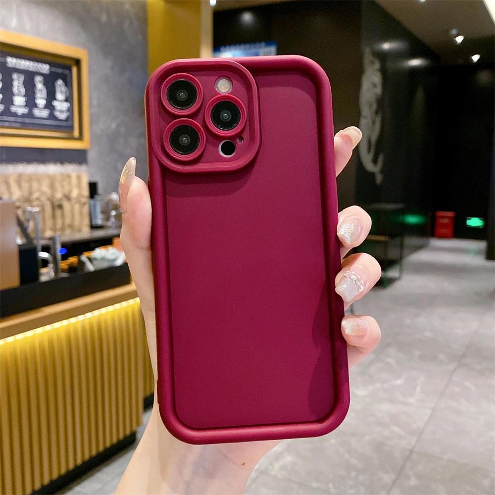 For iphone 15 14 Plus iphone 15 14 13 12 11 Pro Max Xs Max XR X 8 7 Plus SE 2020 2025 Phone Case Business Matte Silicone Cover