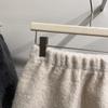 Korean High-Waisted Curly Fur A-Line Skirt - 2025 Autumn/Winter Petite Fashion, Elastic Waist, Slimming Design