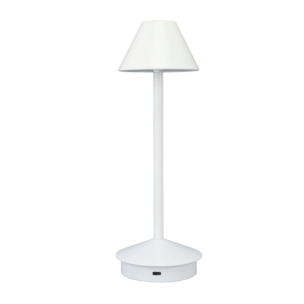 Cordless Table Lamp Modern Iron Art 3 Color Stepless Dimming Portable LED Desk Lamp with Touch Control