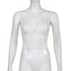 Purely Sweet and Spicy Lace Patchwork Bow Suspender Sexy Perspective Cross Strap Strapless Hot Girl Corset with Design Sense of Ultra-short Vest