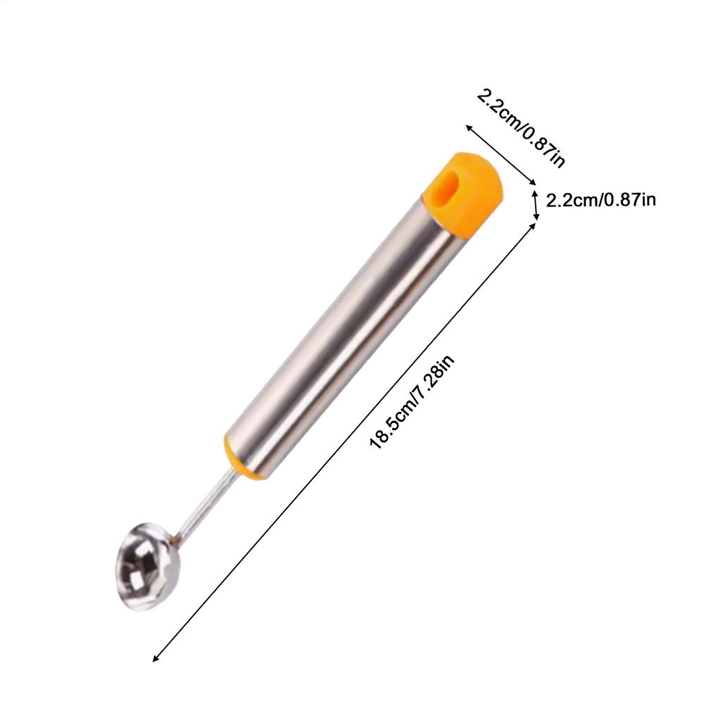 Stainless Steel Fruit Baller Watermelon Scooper Spoon Ergonomic Handle Kitchen Utensil for Ice Cream Cookie Dough Butter Scoop