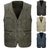 Men Multi Pockets Waistcoat Vest Outdoor Travel Fishing Photography Gilet Jacket