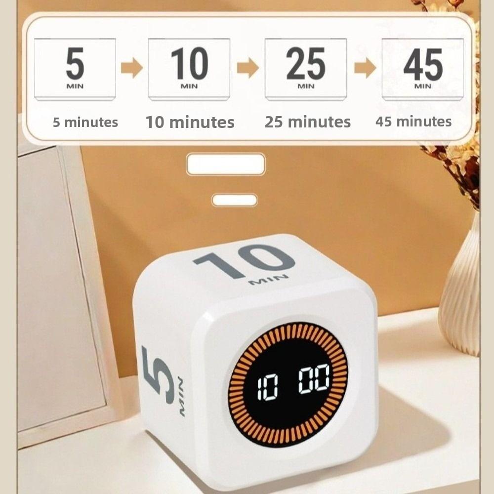 LED Display Visual Flip Timer 4 Preset Time Gravity Sensor Timer  Office Productivity