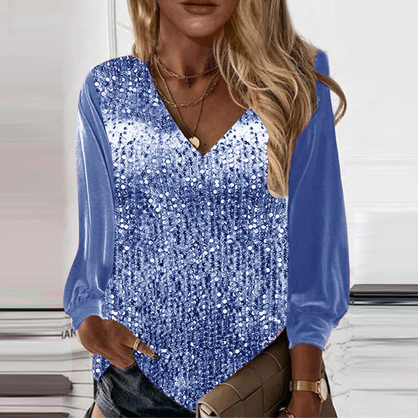 

Женская осенне-зимняя повседневная свободная футболка с v-образным вырезом и принтом, пуловер с длинными рукавами, топ XXXL