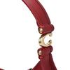 Coach Eve 31 Solid Color Pleated Hardware Zipper Closure Glove Tanned Leather Saddle Bag Shoulder Handbag Large Women Handbags Red CM530-B4E5D