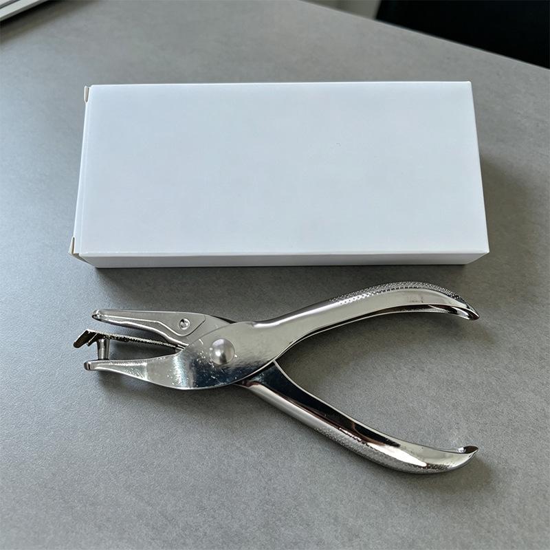Multi-Function Stainless Steel Hole Punch Pliers for Office and Student Use
