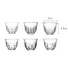 6pcs Sets Small Tea Cup Creative Kung Fu Tea Cup Transparent Water Cup Personalized Drinkware Household Drinking Glasses Gifts