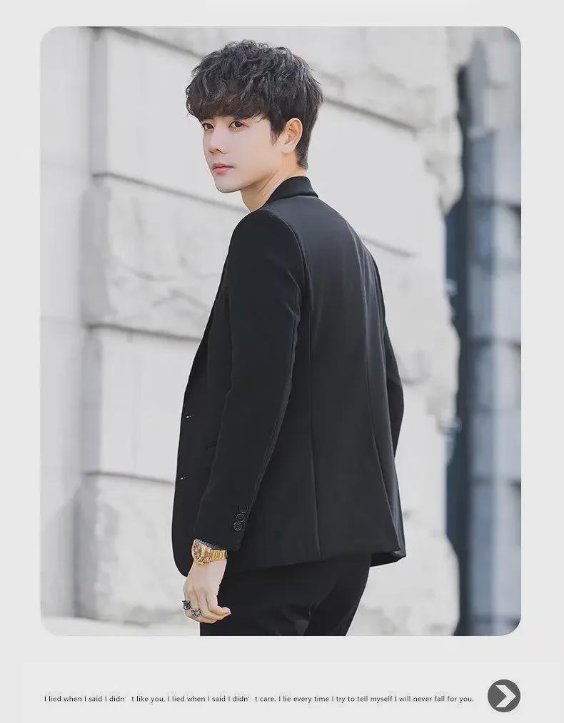 2022 Herbst Einfarbiger Freizeitanzug: Dünne, Trendige, Locker sitzende, Leichte & Reife Stil Jacke