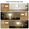 Motion Sensor Led Night Light Square Wireless Wall Magnetic Warm White/Cool White Usb Rechargeable Smart Hallway Bedside Cabinet