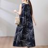 Plus Size Summer Long Dress for Women Clothes Elegant Sleeveless Loose Casual Dress