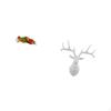 Resin Joseph Deer Head Sculpture Decorative Desk Display Sleeping Figure Boho Artwork Wall