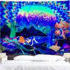 UV Fluorescent Tapestry Starry Sky Print Wall Hanging Art Home Decor